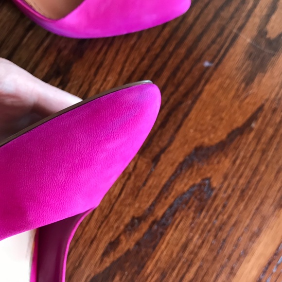 BCBGeneration Jaze D’Orsay Suede Hot Pink Heels - Picture 5 of 8